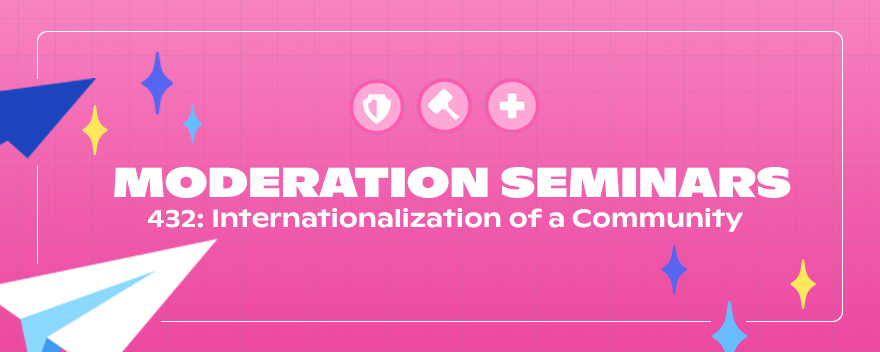 432: Internationalization of a Community